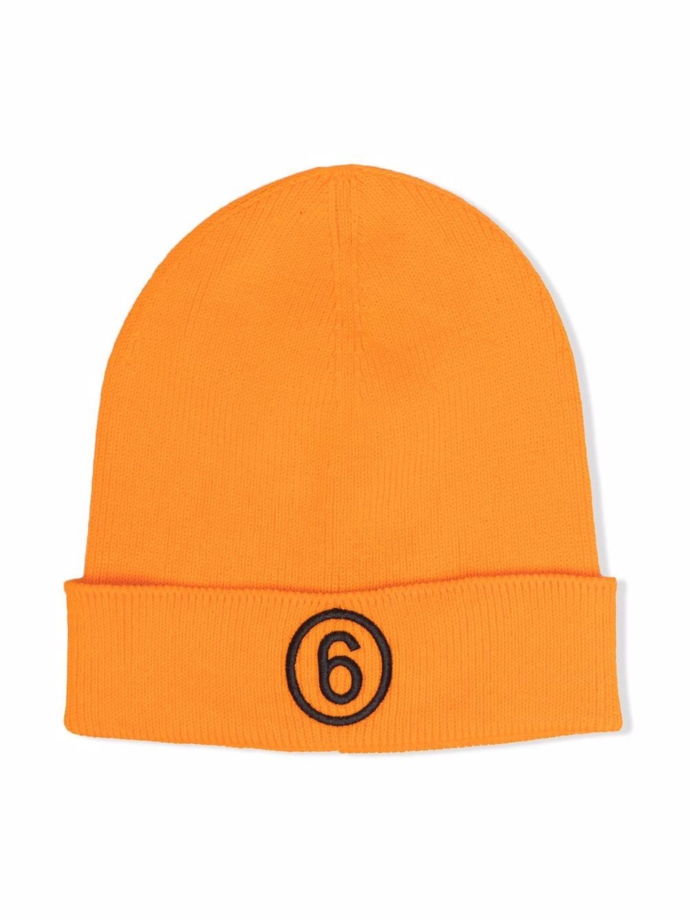 MM6 Maison Margiela Kids embroidered logo beanie - Orange von MM6 Maison Margiela Kids