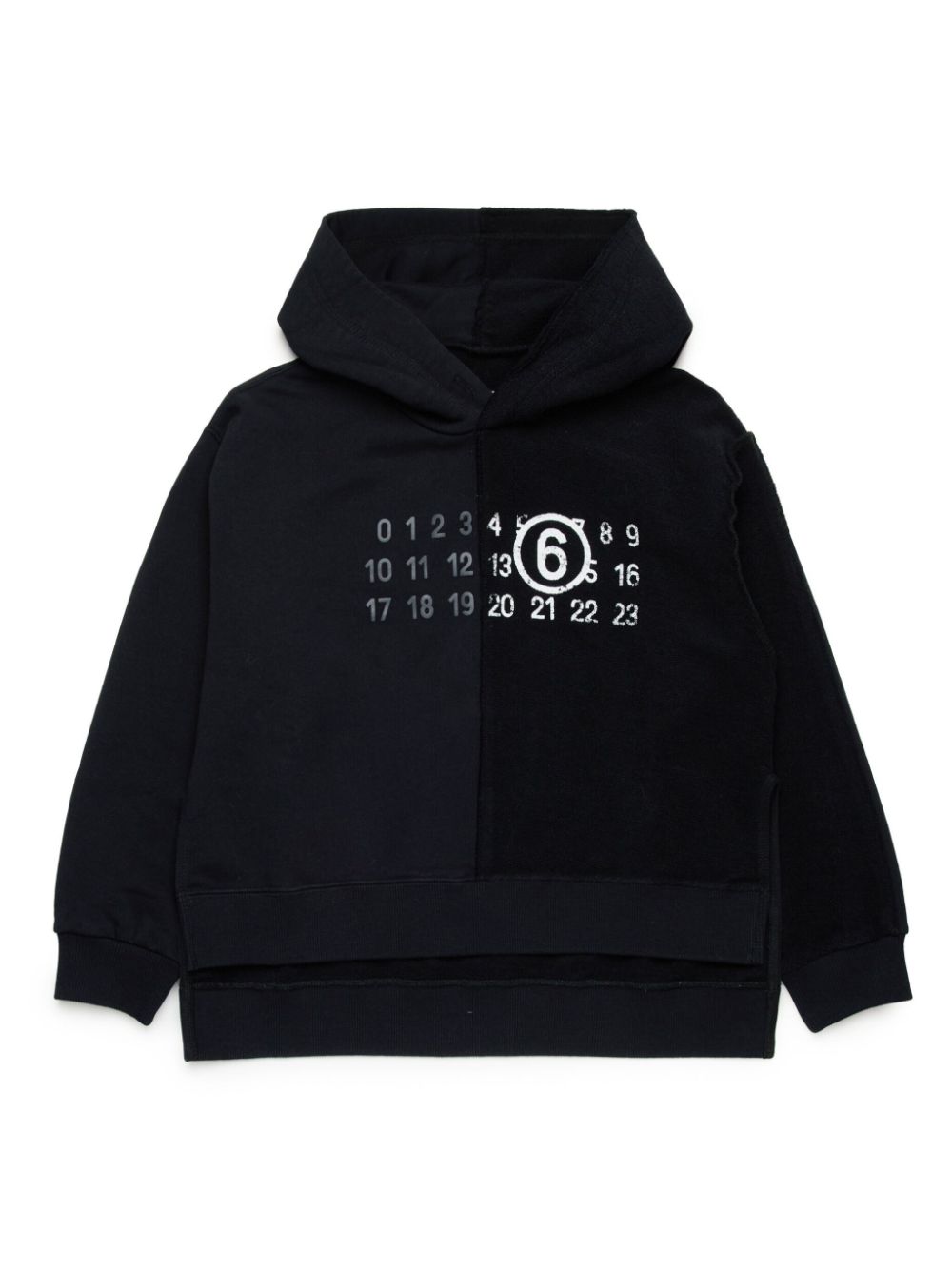 MM6 Maison Margiela Kids Numbers hoodie - Black von MM6 Maison Margiela Kids