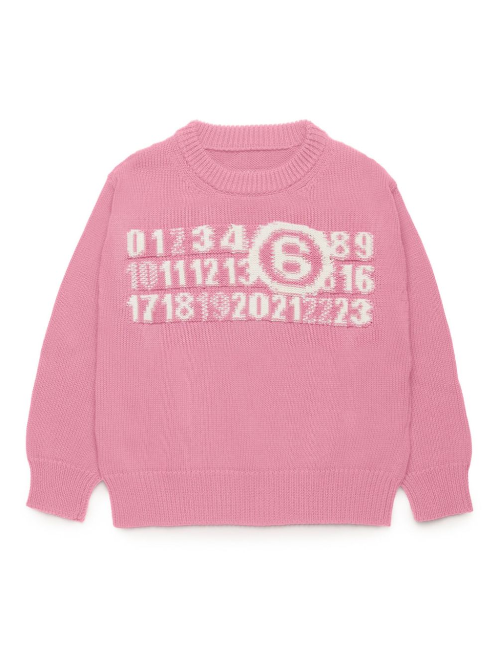 MM6 Maison Margiela Kids Numbers jumper - Pink von MM6 Maison Margiela Kids