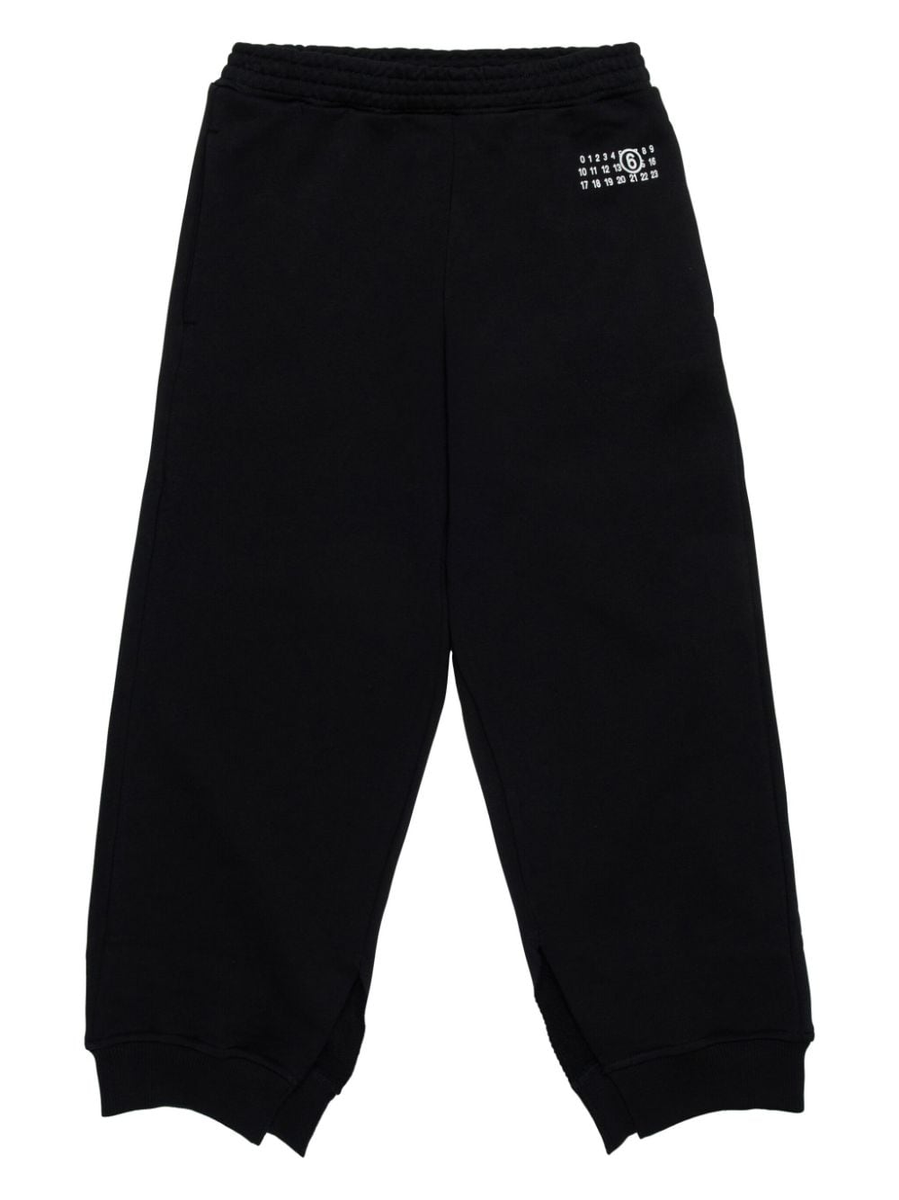 MM6 Maison Margiela Kids Numbers-motif track pants - Black von MM6 Maison Margiela Kids