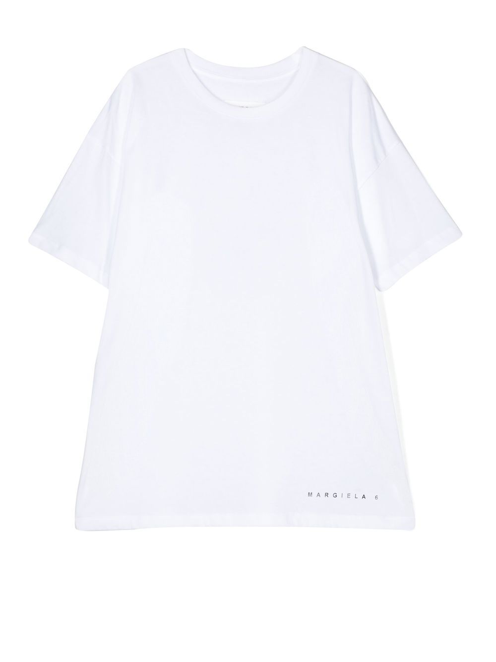 MM6 Maison Margiela Kids TEEN logo-print crew-neck T-shirt - White von MM6 Maison Margiela Kids