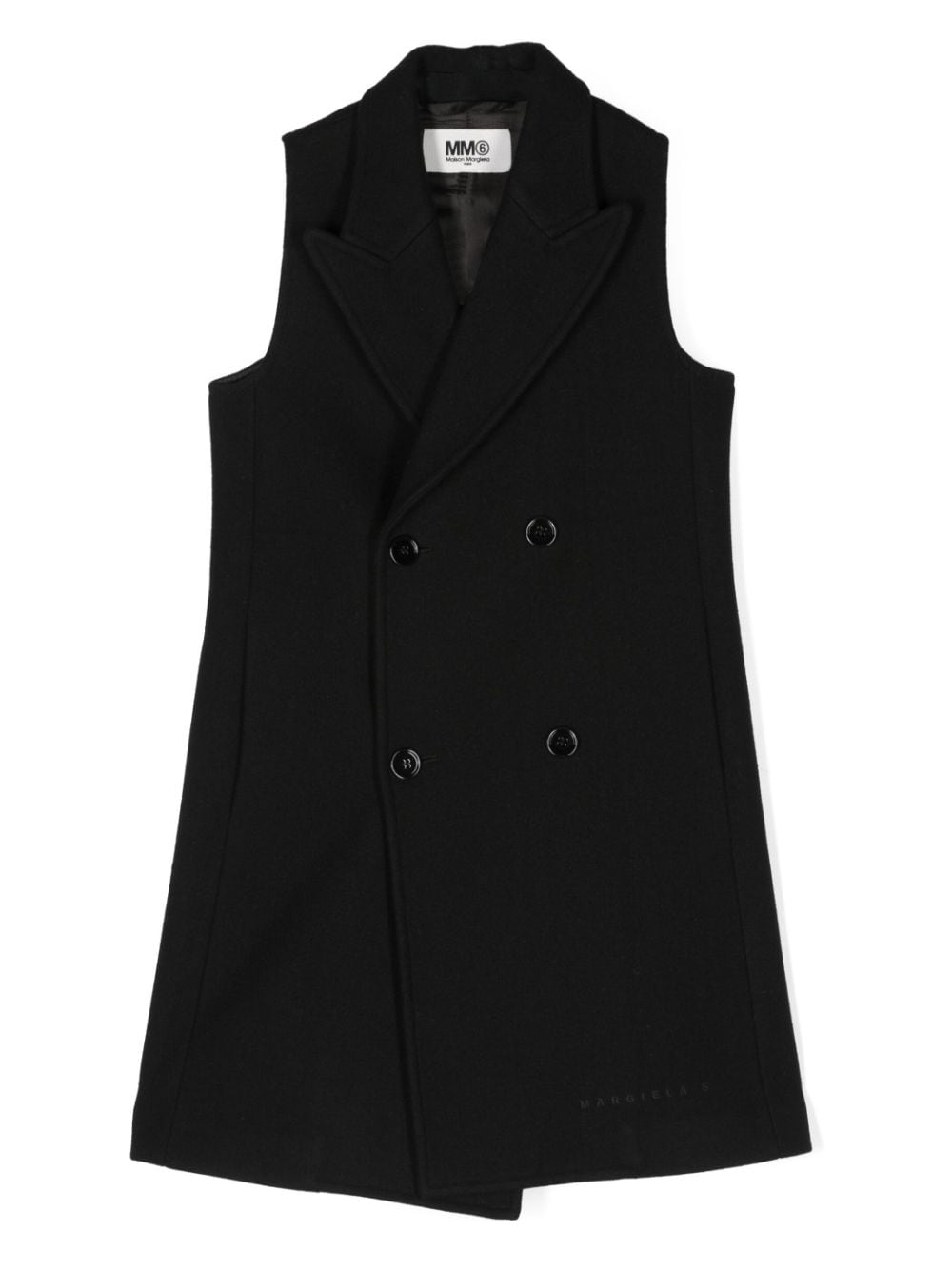 MM6 Maison Margiela Kids double-breasted waistcoat - Black von MM6 Maison Margiela Kids