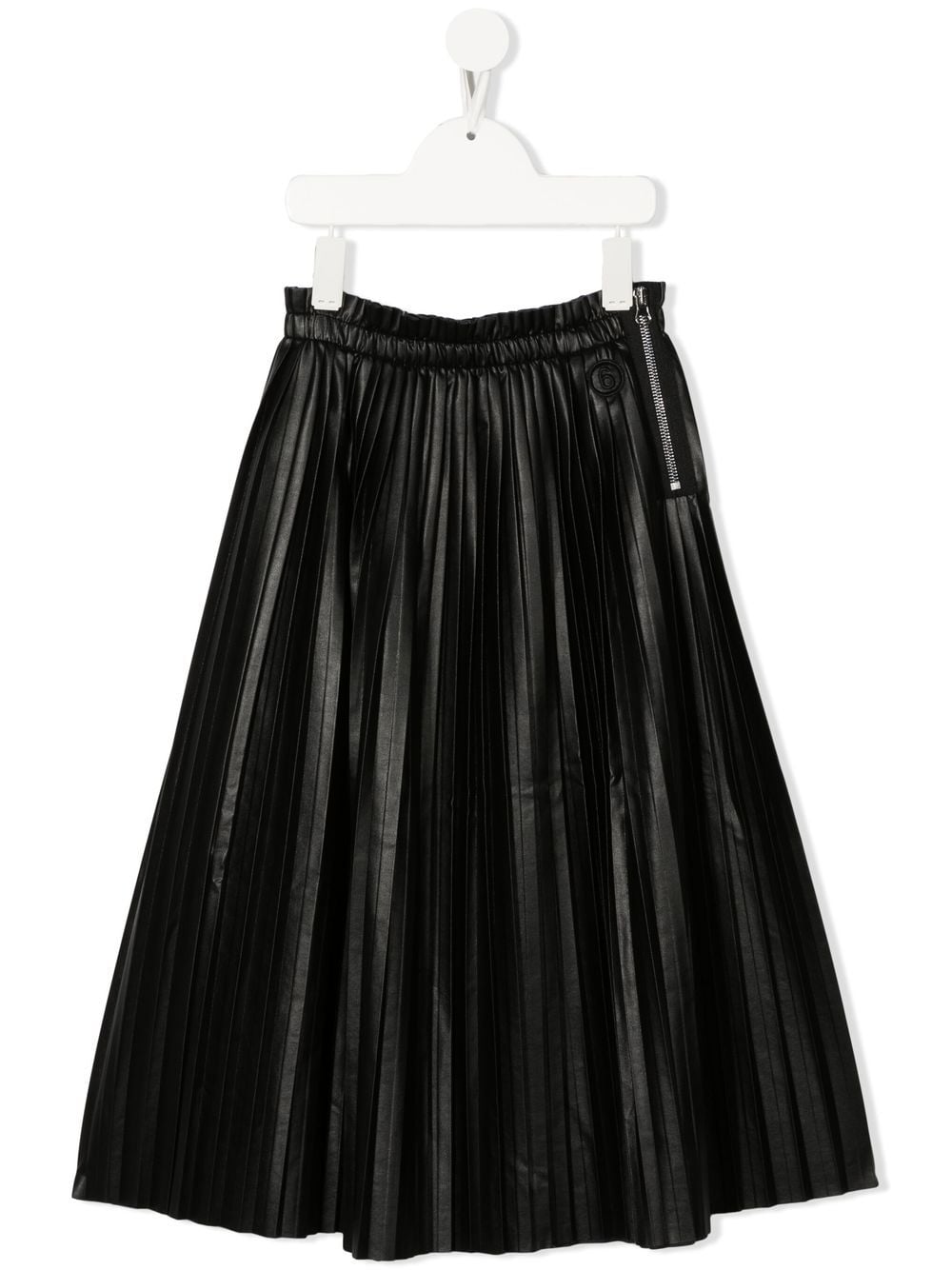 MM6 Maison Margiela Kids fully-pleated midi skirt - Black von MM6 Maison Margiela Kids