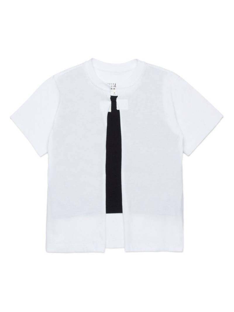 MM6 Maison Margiela Kids layered T-shirt - White von MM6 Maison Margiela Kids