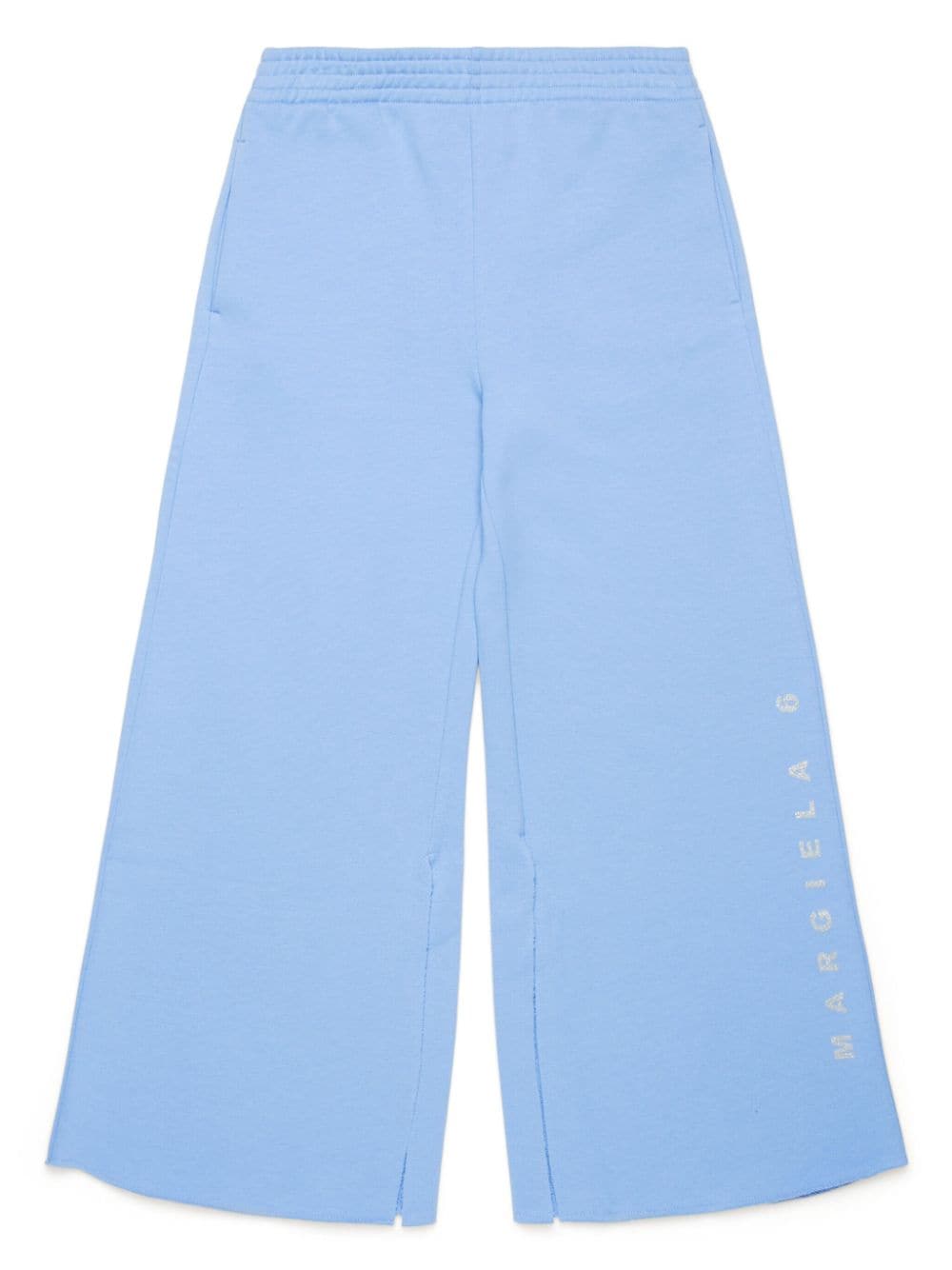 MM6 Maison Margiela Kids logo-print cotton trousers - Blue von MM6 Maison Margiela Kids