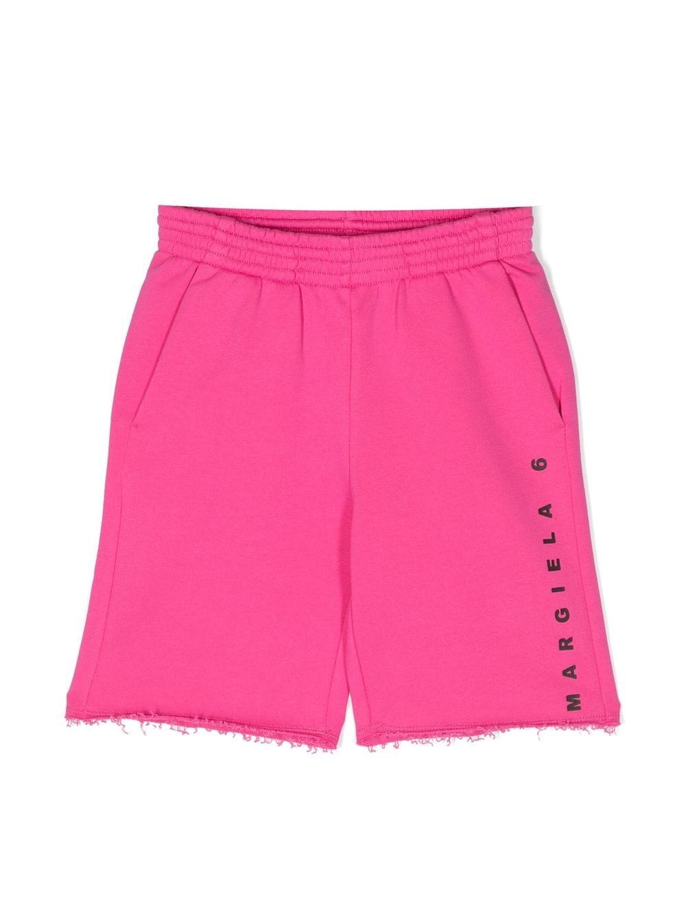 MM6 Maison Margiela Kids logo-print sweat shorts - Pink von MM6 Maison Margiela Kids