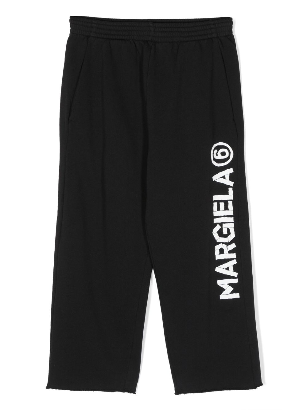 MM6 Maison Margiela Kids logo-print track pants - Black von MM6 Maison Margiela Kids