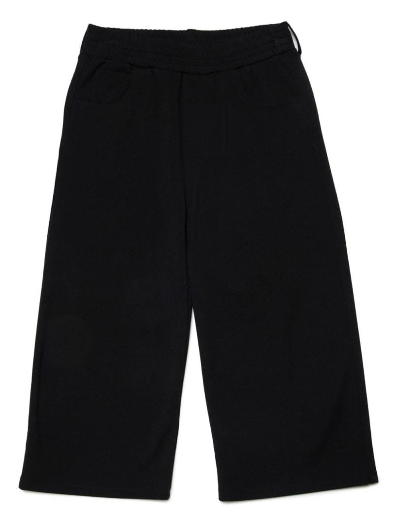 MM6 Maison Margiela Kids logo-print trousers - Black von MM6 Maison Margiela Kids