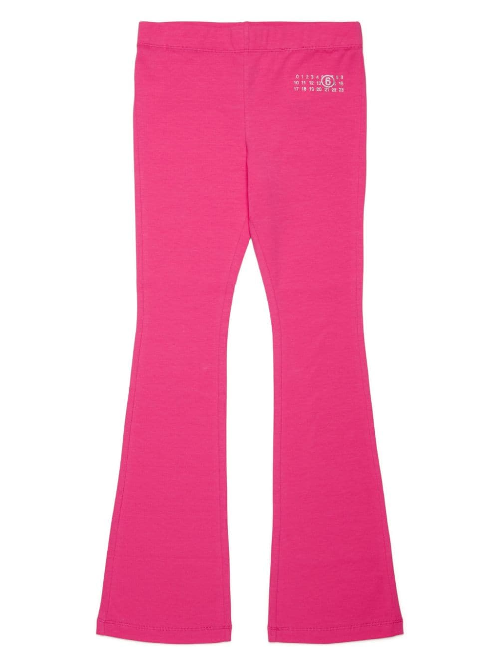 MM6 Maison Margiela Kids numbers-motif cotton-blend trousers - Pink von MM6 Maison Margiela Kids