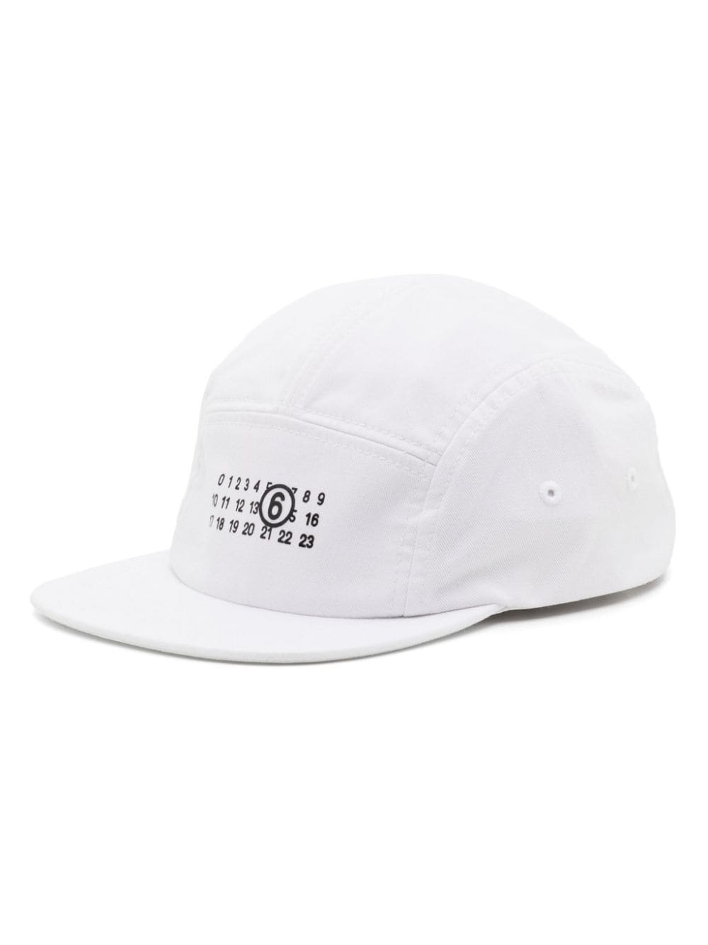 MM6 Maison Margiela Kids numbers-print cotton baseball cap - White von MM6 Maison Margiela Kids