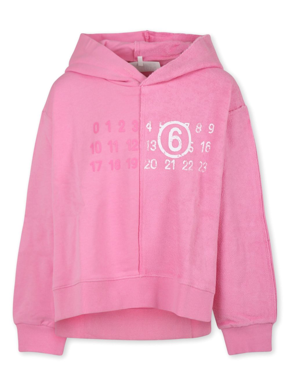 MM6 Maison Margiela Kids printed hoodie - Pink von MM6 Maison Margiela Kids