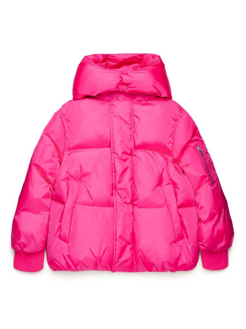 MM6 Maison Margiela Kids puffer jacket with hood - Pink von MM6 Maison Margiela Kids