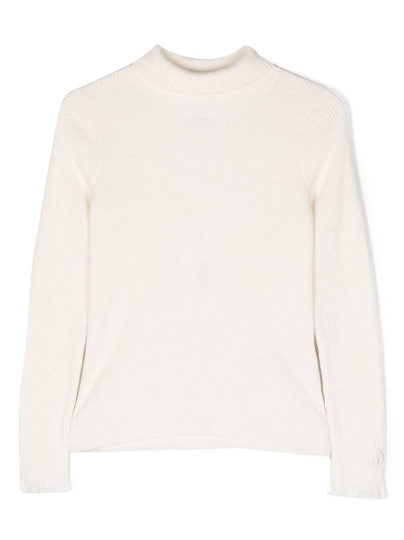 MM6 Maison Margiela Kids roll-neck long-sleeve top - Neutrals von MM6 Maison Margiela Kids