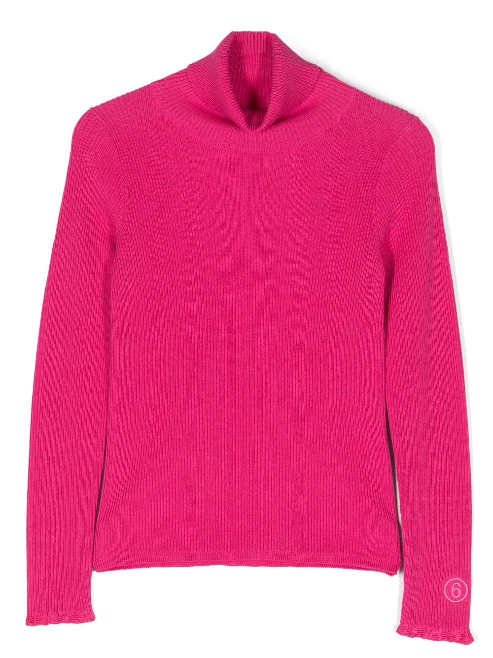 MM6 Maison Margiela Kids roll-neck long-sleeve top - Pink von MM6 Maison Margiela Kids