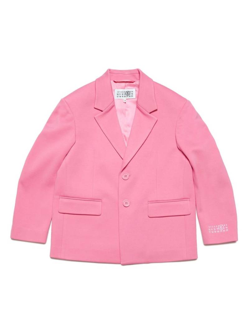 MM6 Maison Margiela Kids single-breasted blazer - Pink von MM6 Maison Margiela Kids