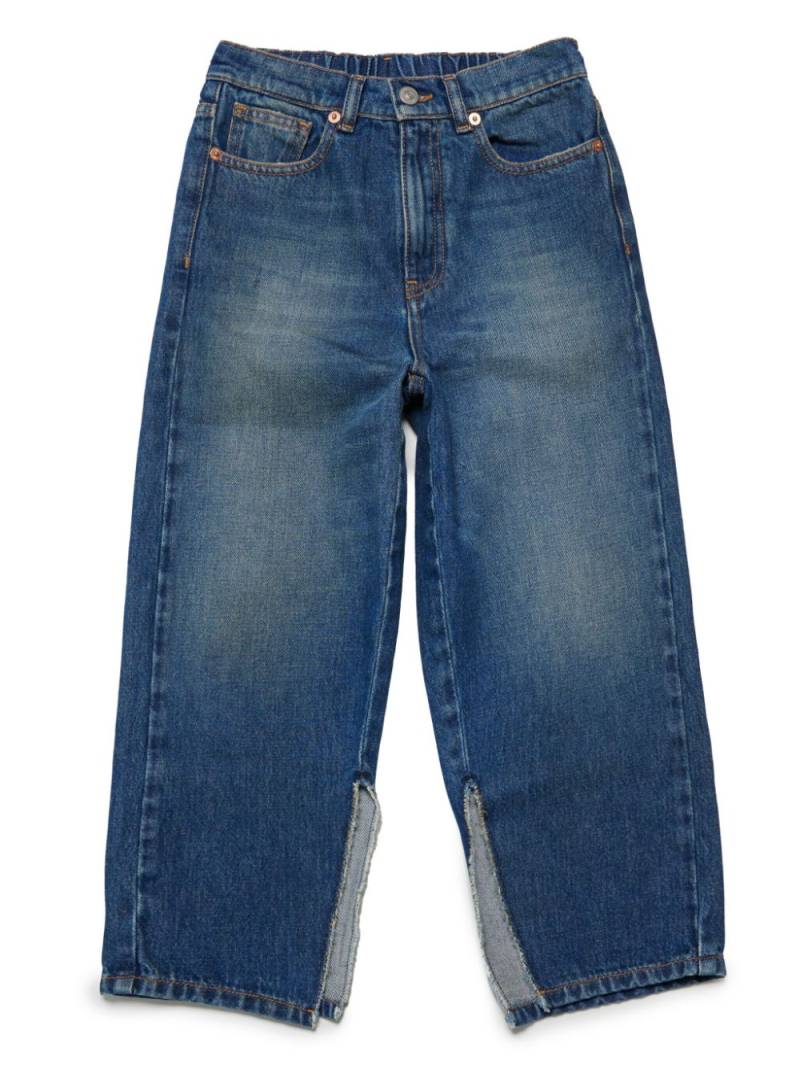 MM6 Maison Margiela Kids slit-detail jeans - Blue von MM6 Maison Margiela Kids