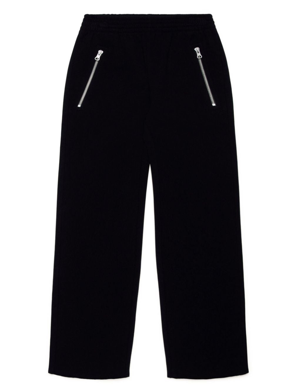 MM6 Maison Margiela Kids stitch-logo cotton trousers - Black von MM6 Maison Margiela Kids