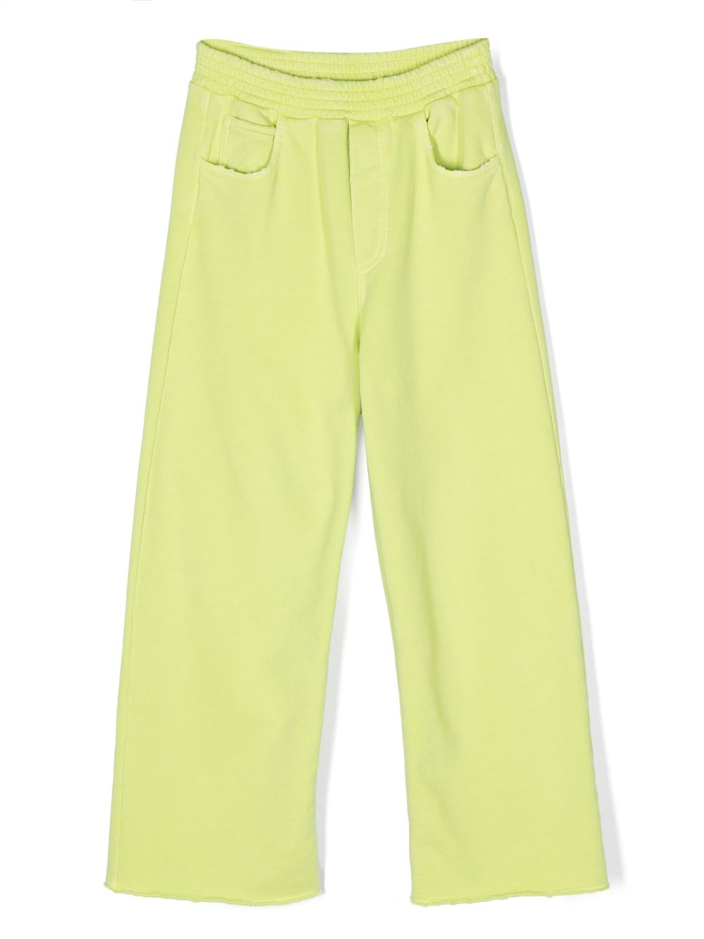 MM6 Maison Margiela Kids straight-leg cotton trousers - Green von MM6 Maison Margiela Kids