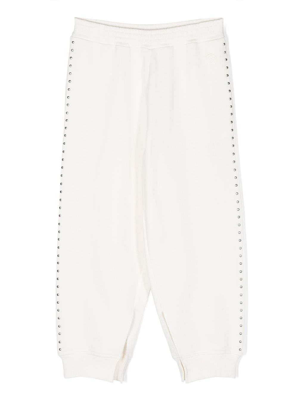 MM6 Maison Margiela Kids stud-detail track pants - White von MM6 Maison Margiela Kids