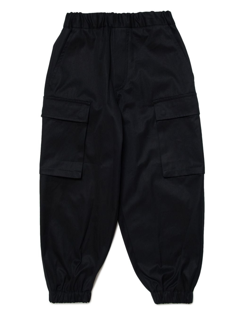 MM6 Maison Margiela Kids tapered-leg cotton trousers - Black von MM6 Maison Margiela Kids