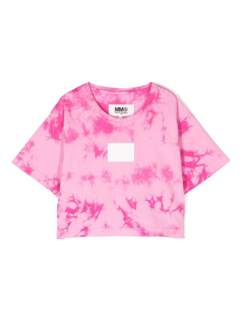 MM6 Maison Margiela Kids tie-dye T-shirt - Pink von MM6 Maison Margiela Kids