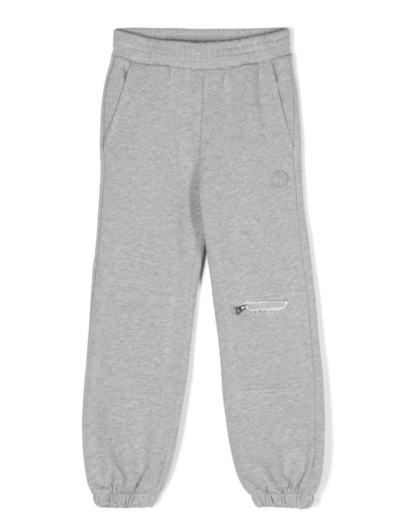 MM6 Maison Margiela Kids zip-fastening detail track pants - Grey von MM6 Maison Margiela Kids