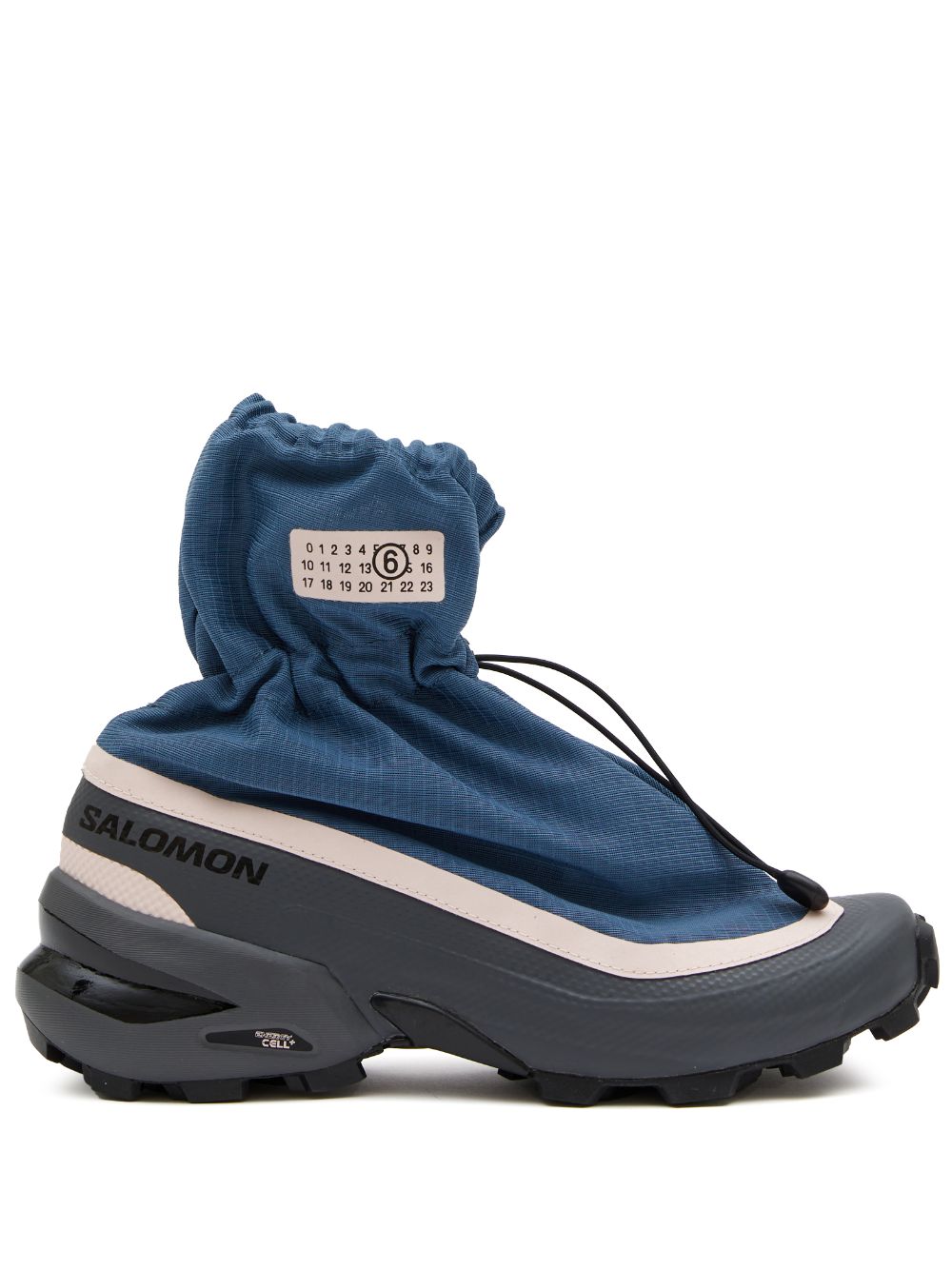 MM6 Maison Margiela X Salomon panelled drawstring sneakers - Blue von MM6 Maison Margiela X Salomon