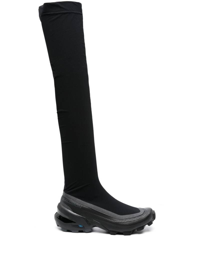 MM6 Maison Margiela X Salomon thigh-length chunky boots - Black von MM6 Maison Margiela X Salomon