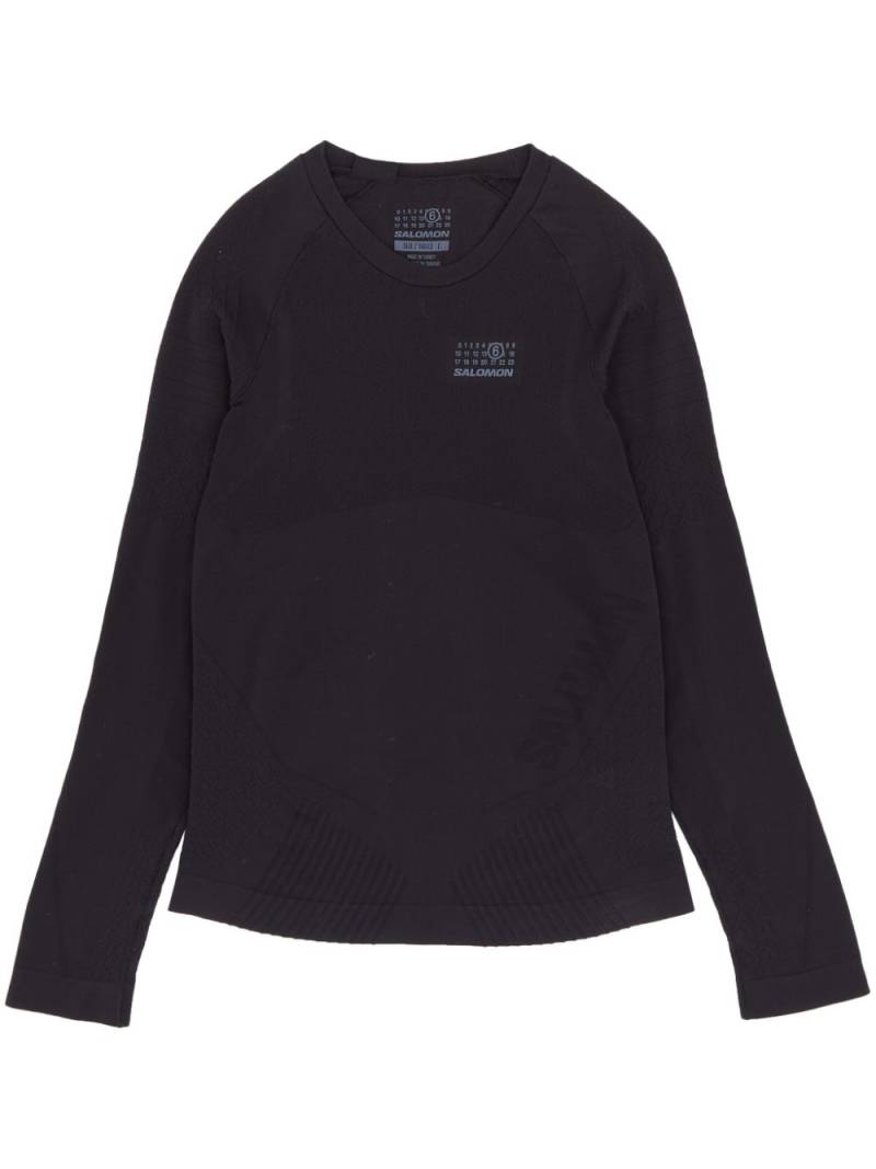 MM6 Maison Margiela X Salomon x Salomon baselayer top - Black von MM6 Maison Margiela X Salomon