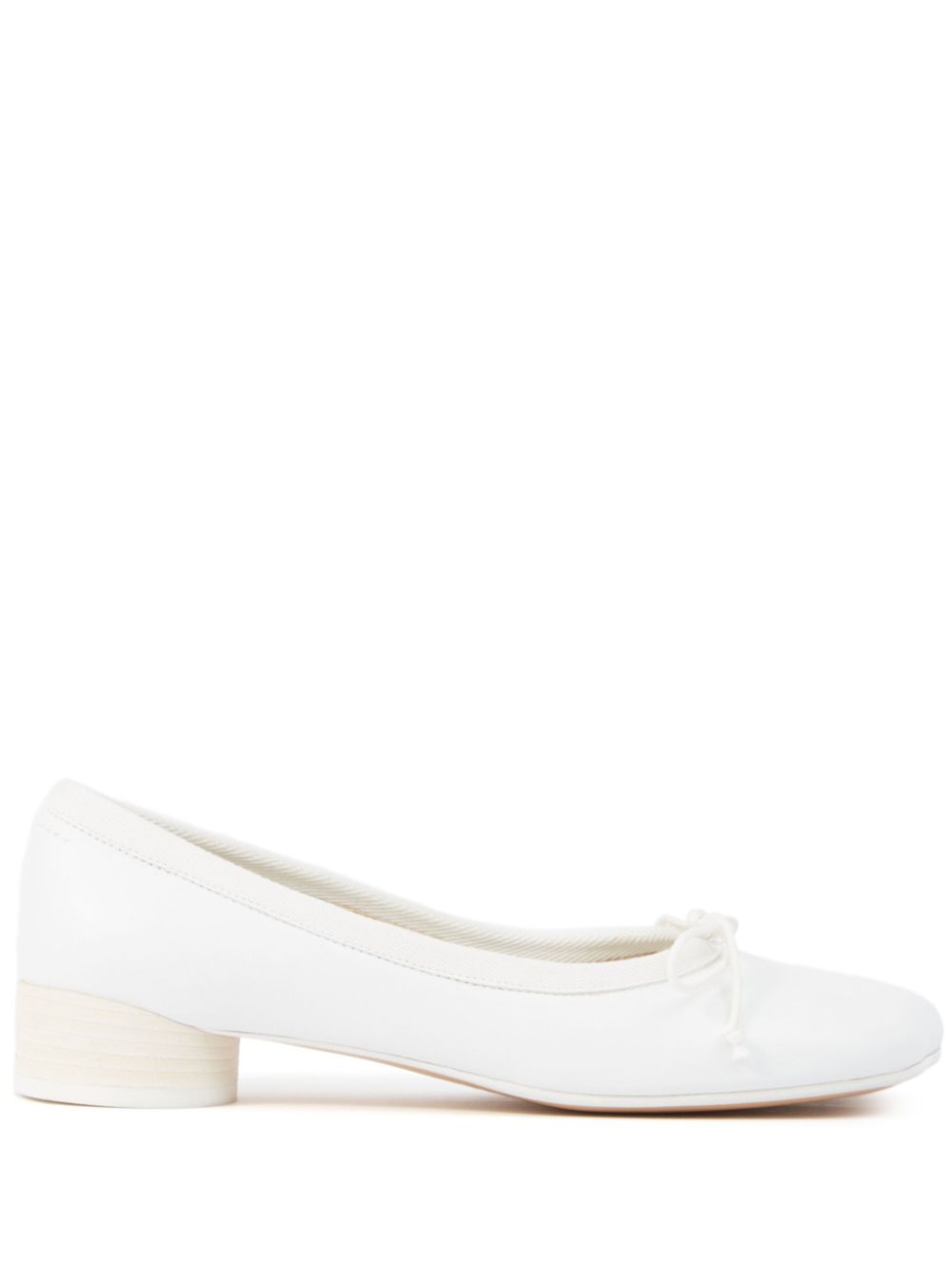 MM6 Maison Margiela 30mm Anatomic Ballerinas - White von MM6 Maison Margiela