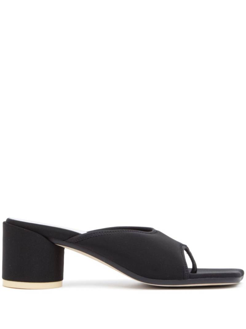 MM6 Maison Margiela 60mm thong-strap mules - Black von MM6 Maison Margiela