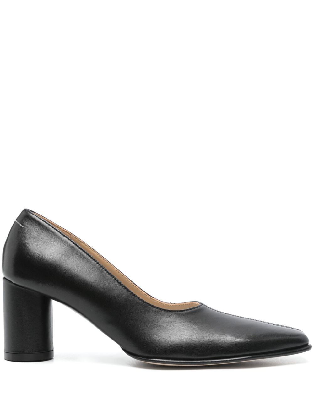 MM6 Maison Margiela 70mm leather pumps - Black von MM6 Maison Margiela