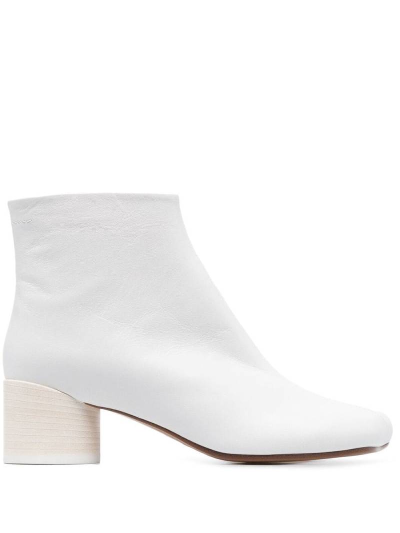 MM6 Maison Margiela Anatomic 45mm ankle boots - White von MM6 Maison Margiela