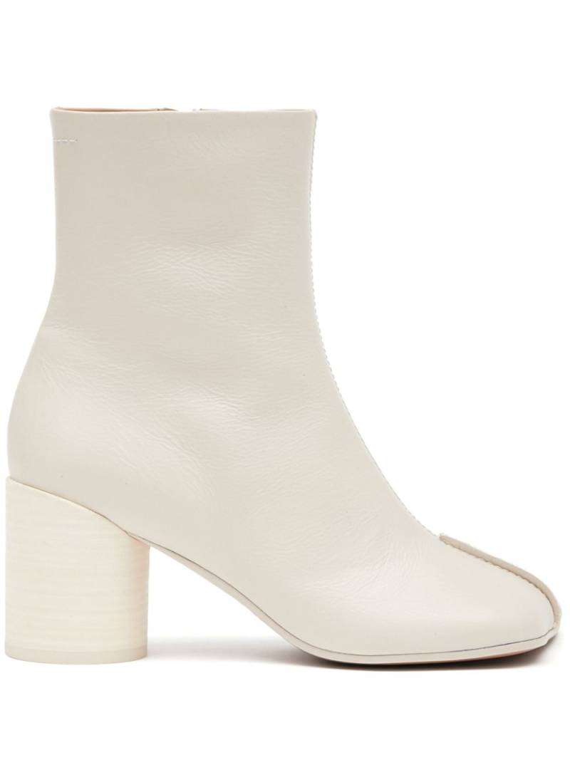 MM6 Maison Margiela Anatomic 70mm leather ankle boots - Neutrals von MM6 Maison Margiela