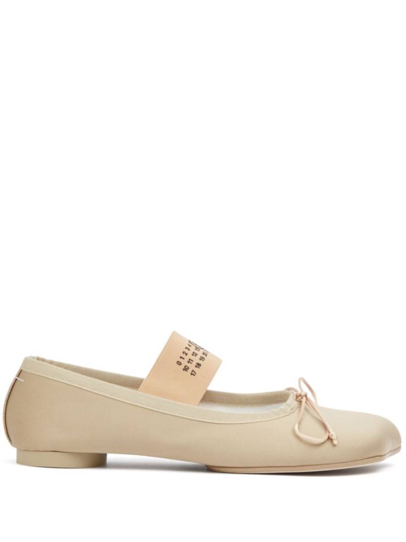 MM6 Maison Margiela Anatomic Ballerinas - Neutrals von MM6 Maison Margiela