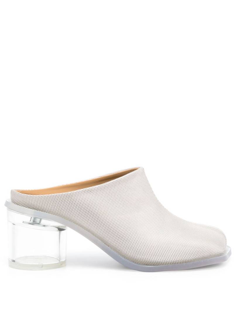 MM6 Maison Margiela Anatomic Transparent 60mm mules - Neutrals von MM6 Maison Margiela