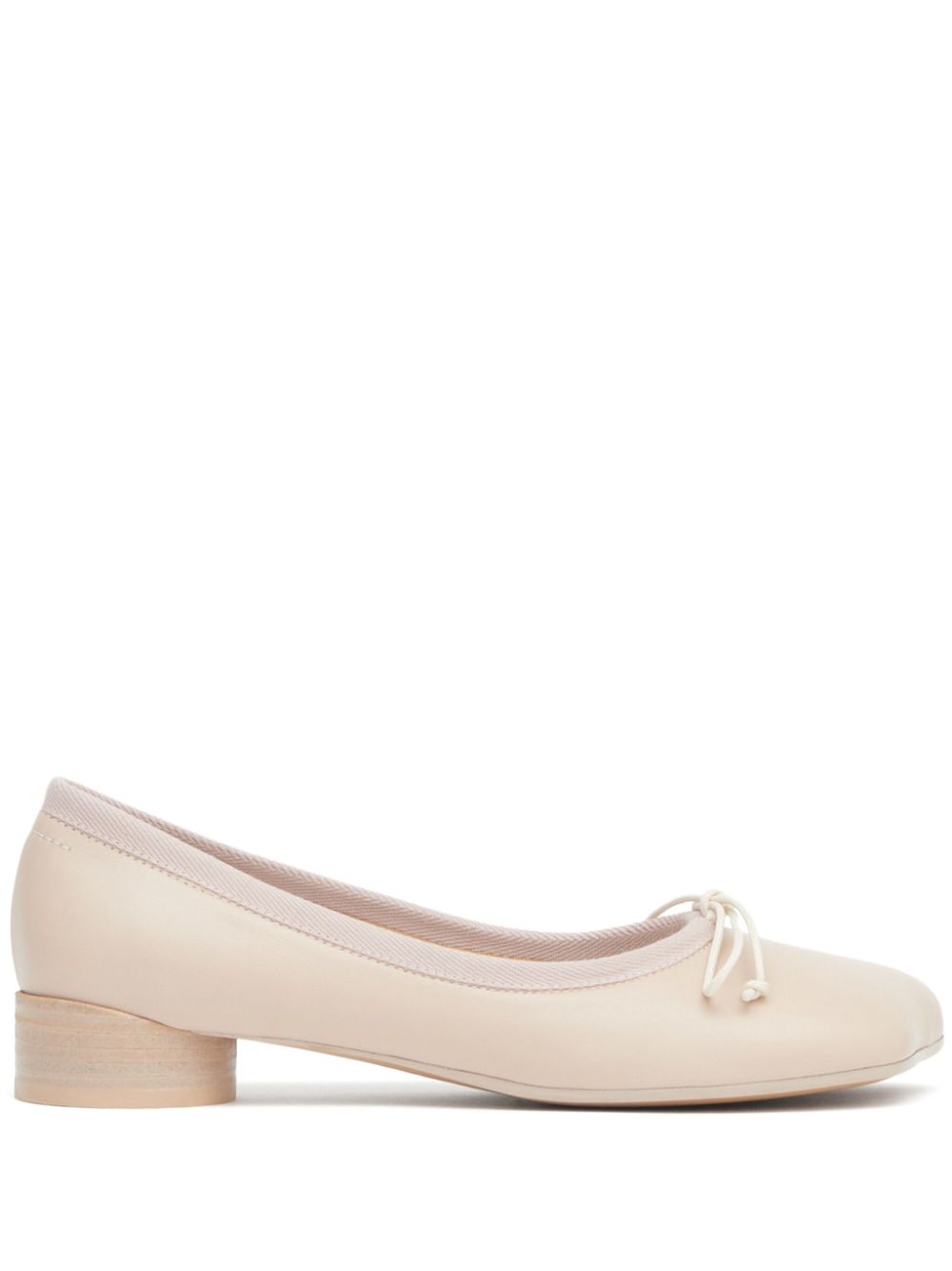 MM6 Maison Margiela Anatomic leather ballerina shoes - Neutrals von MM6 Maison Margiela