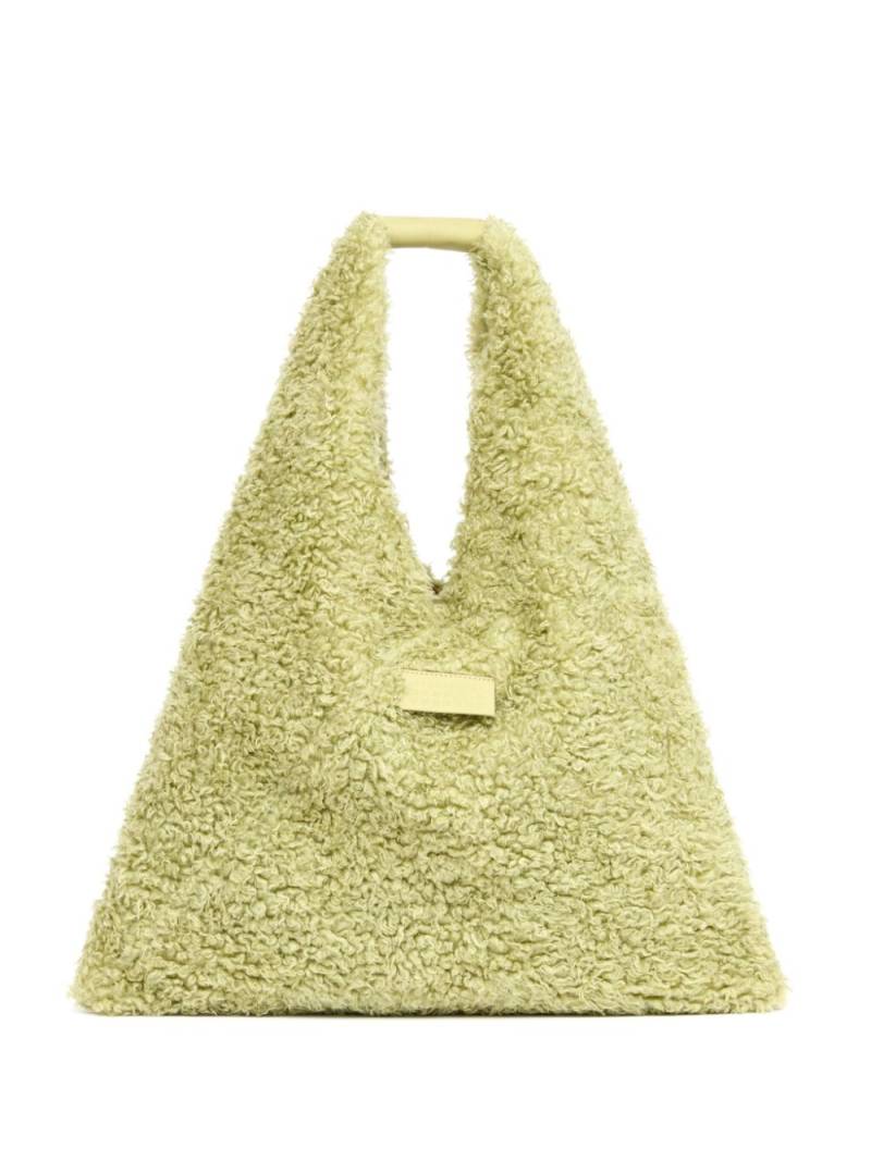 MM6 Maison Margiela Classic Japanese sherpa tote bag - Green von MM6 Maison Margiela