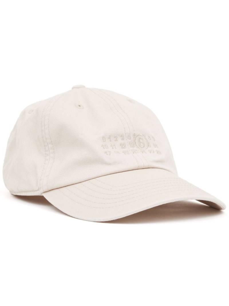 MM6 Maison Margiela Cotton Cap - Neutrals von MM6 Maison Margiela