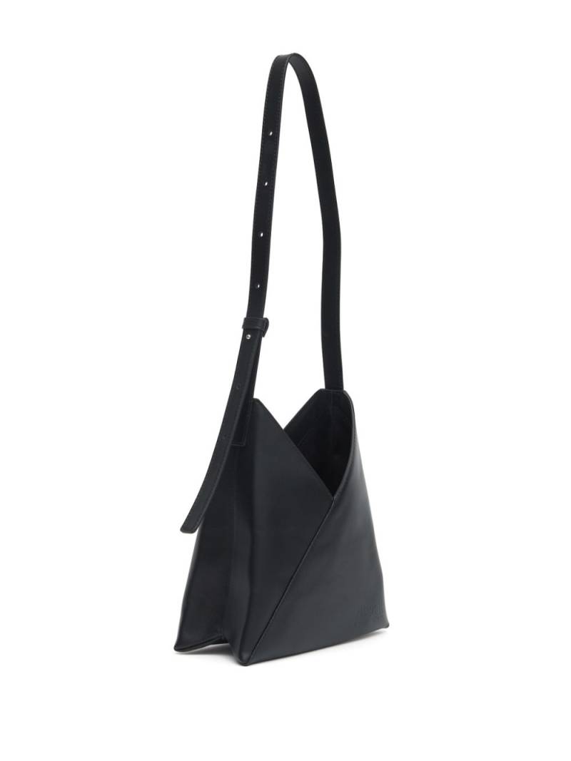 MM6 Maison Margiela Fortune Cookie leather shoulder bag - Black von MM6 Maison Margiela