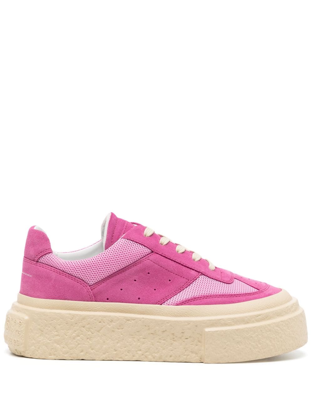 MM6 Maison Margiela Gambetta panelled sneakers - Pink von MM6 Maison Margiela