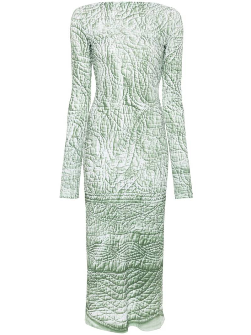 MM6 Maison Margiela Iguana midi dress - Green von MM6 Maison Margiela