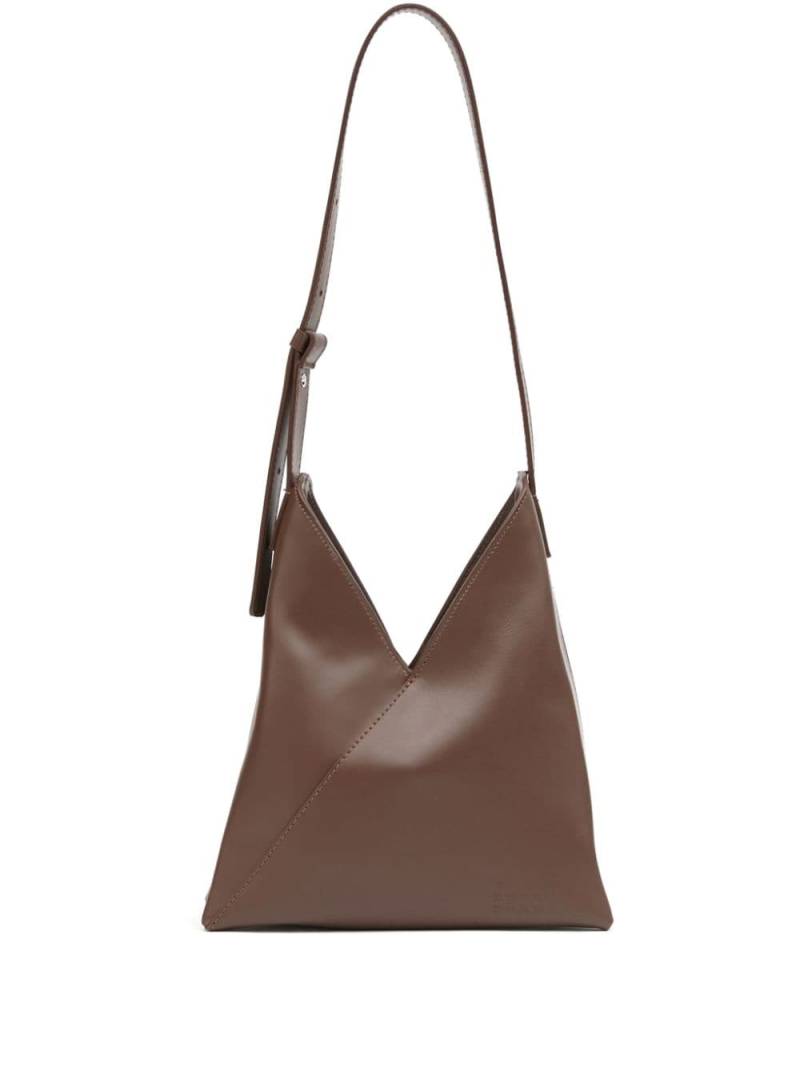 MM6 Maison Margiela Japanese 6 leather shoulder bag - Brown von MM6 Maison Margiela