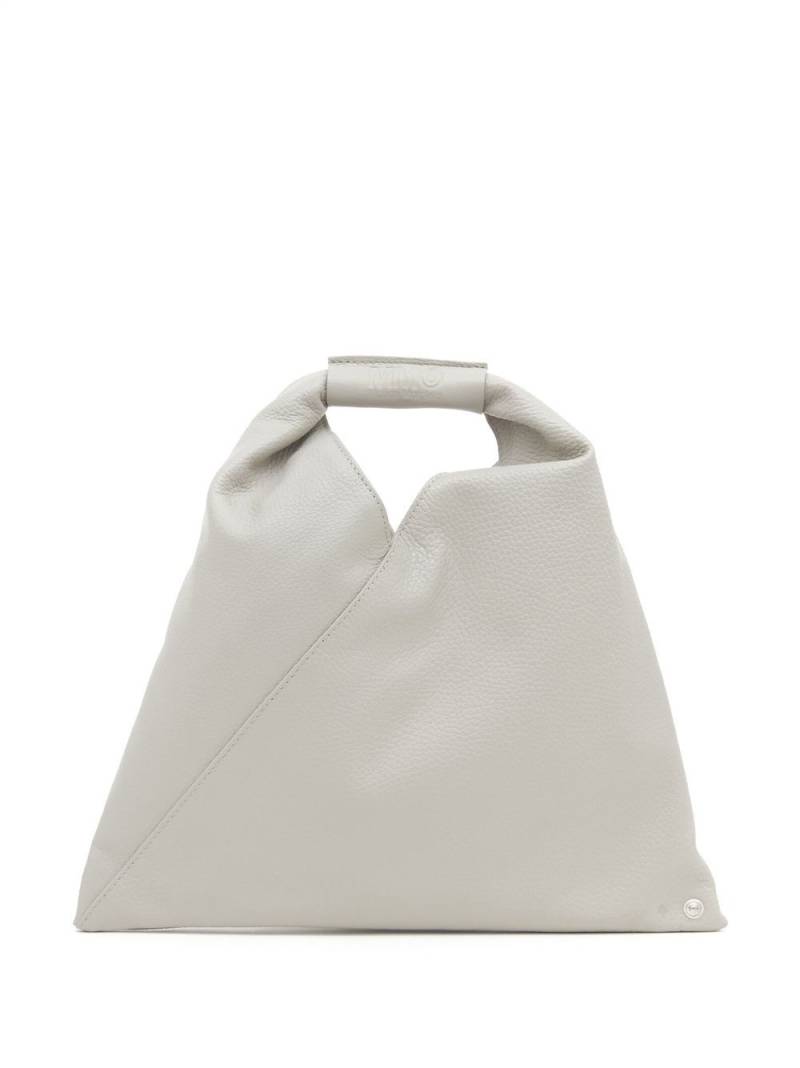 MM6 Maison Margiela Japanese leather tote bag - Grey von MM6 Maison Margiela