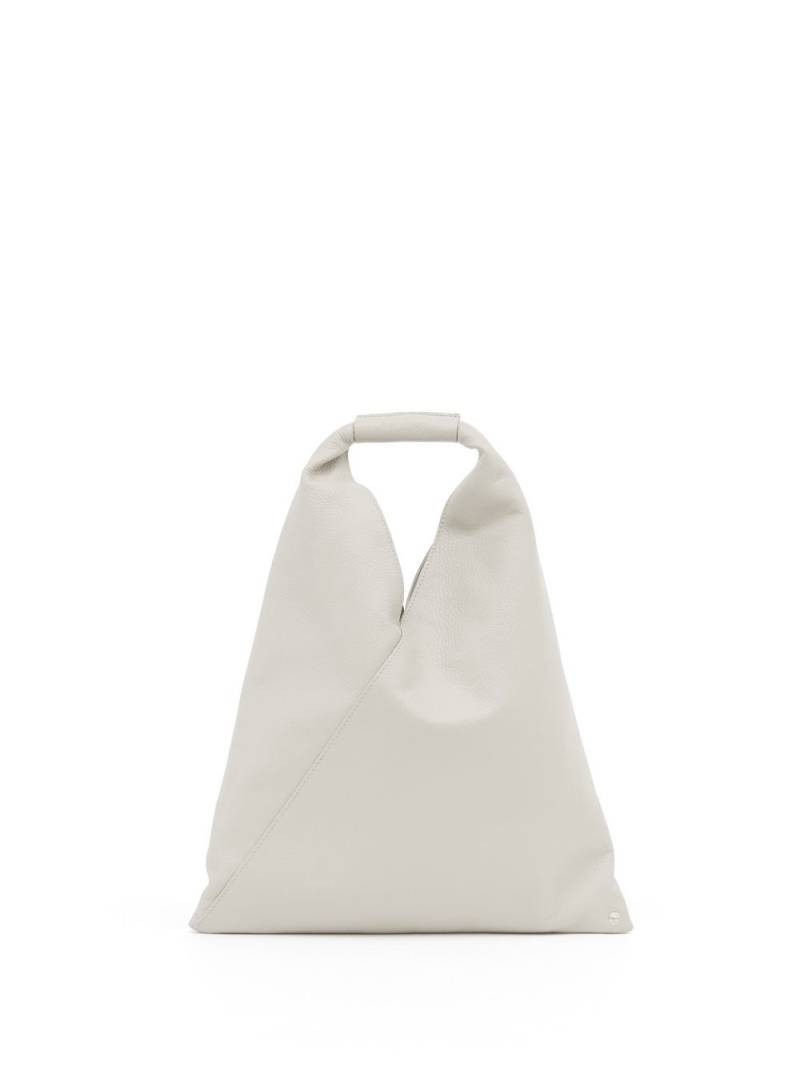 MM6 Maison Margiela Japanese leather tote bag - White von MM6 Maison Margiela