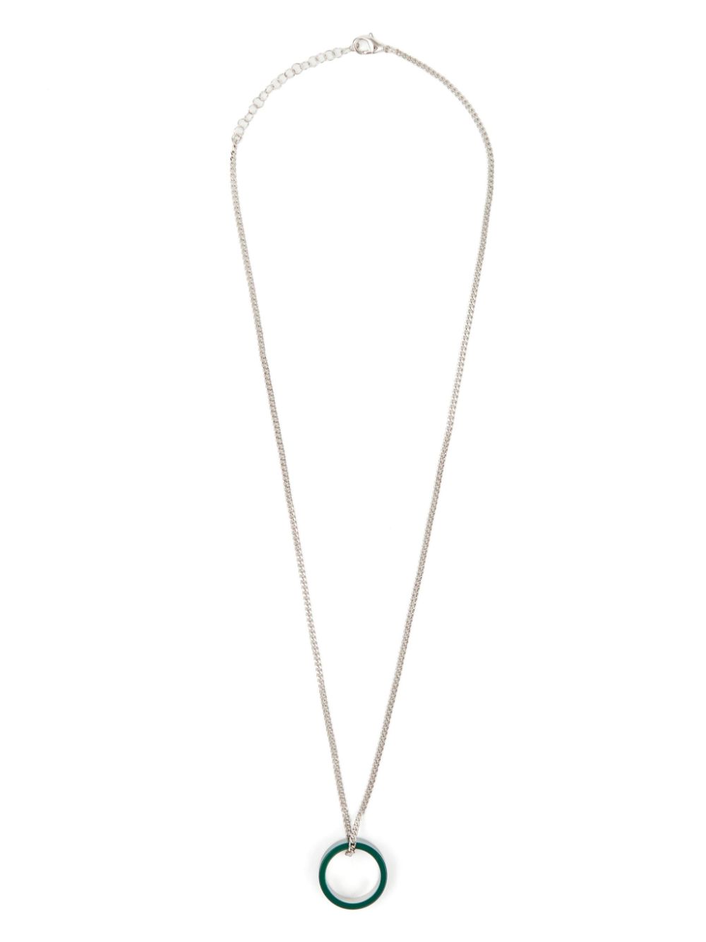 MM6 Maison Margiela Minimal pendant logo necklace - Green von MM6 Maison Margiela