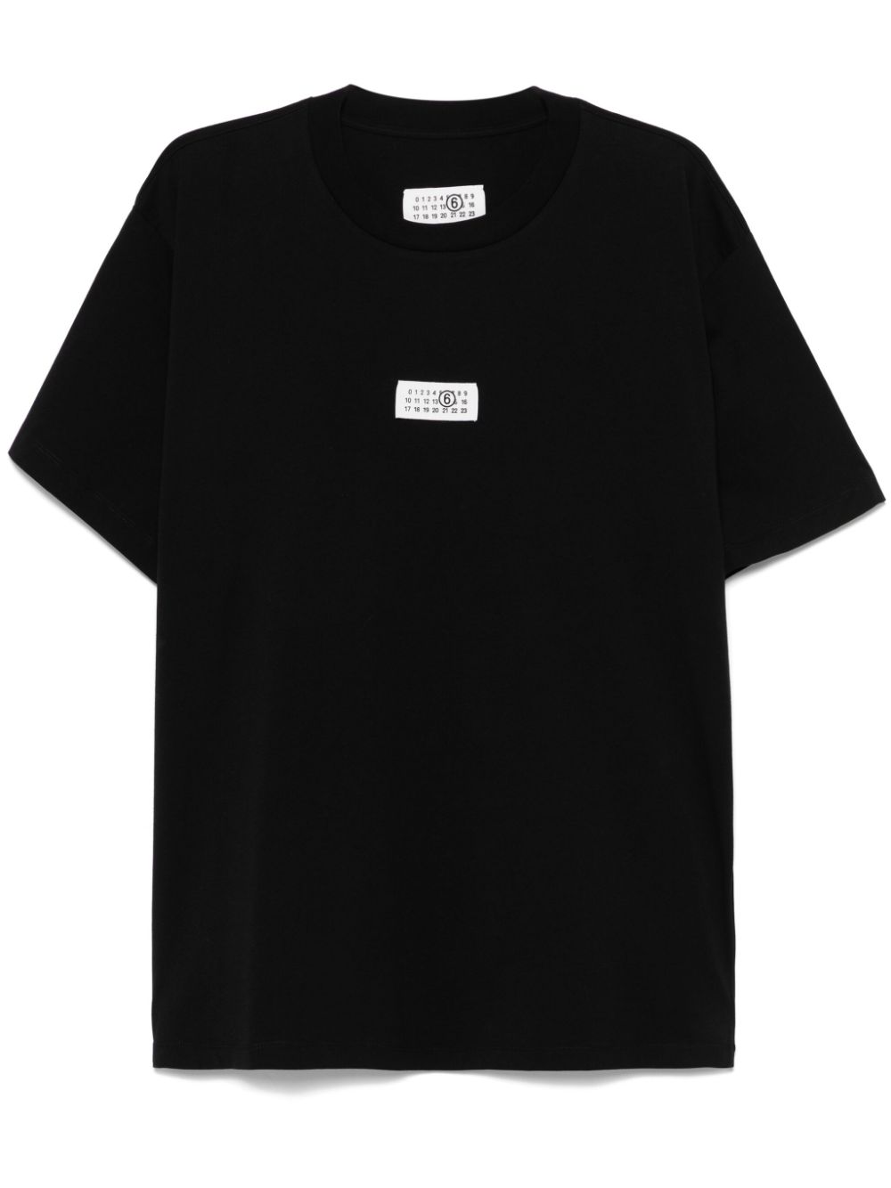 MM6 Maison Margiela Numbers-motif T-shirt - Black von MM6 Maison Margiela