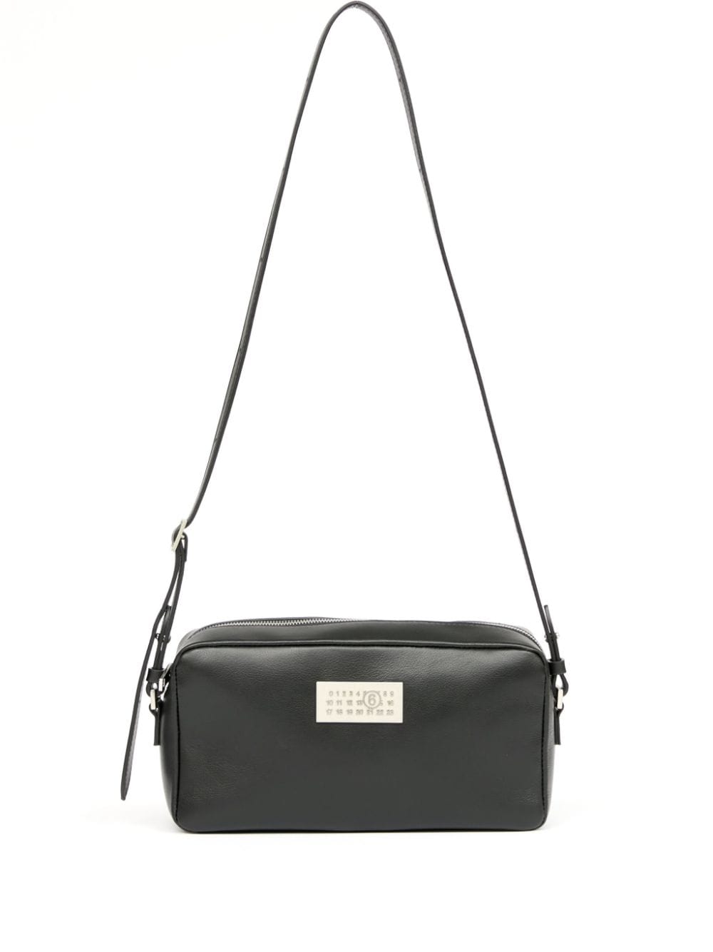 MM6 Maison Margiela Numeric leather shoulder bag - Black von MM6 Maison Margiela