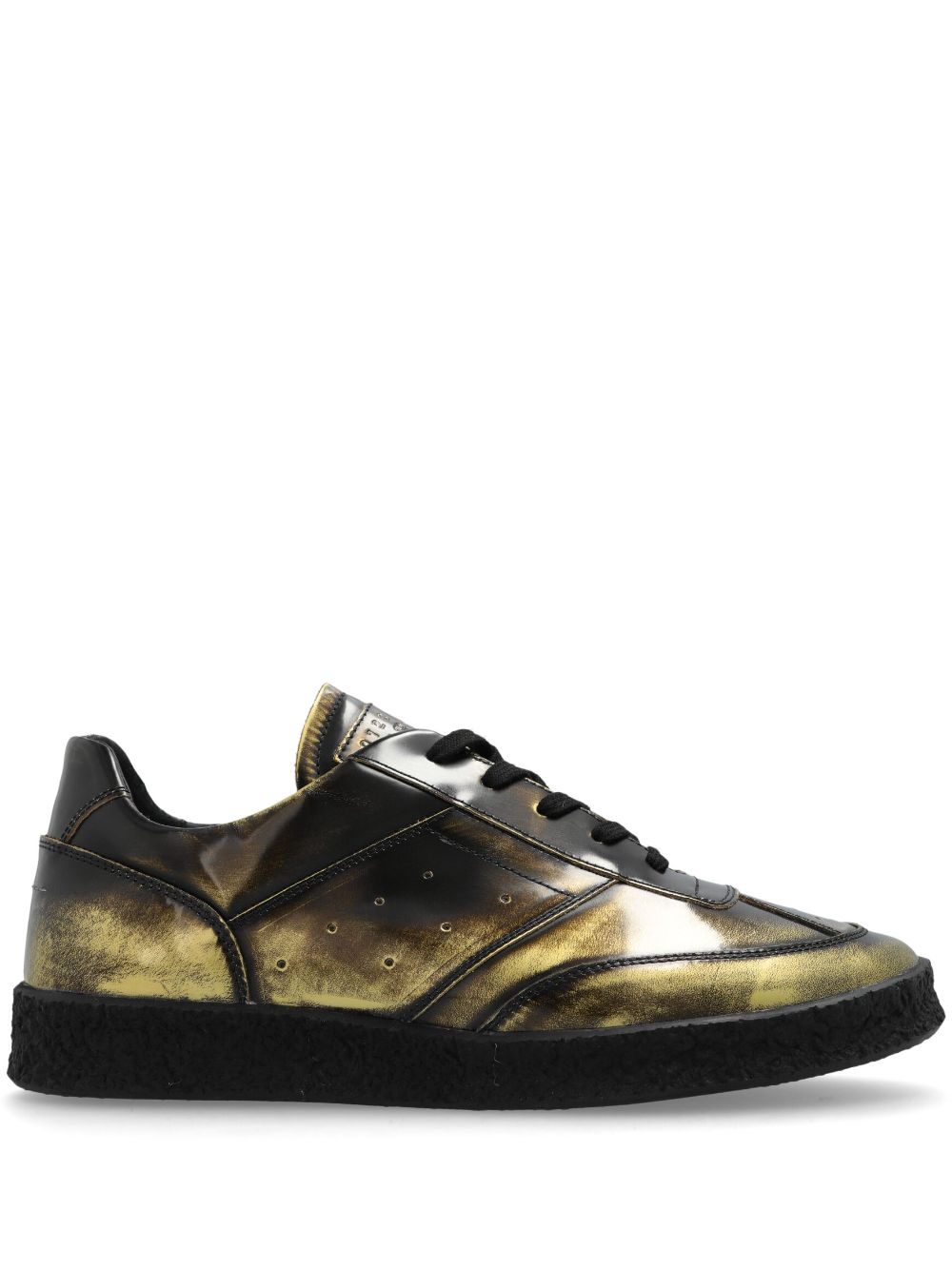 MM6 Maison Margiela Numeric-patch trainers - Gold von MM6 Maison Margiela