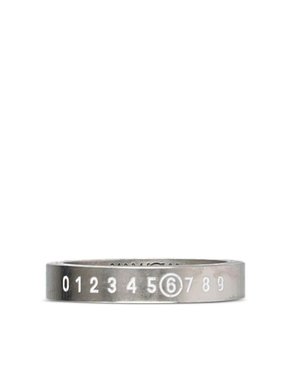 MM6 Maison Margiela Numeric ring - Silver von MM6 Maison Margiela